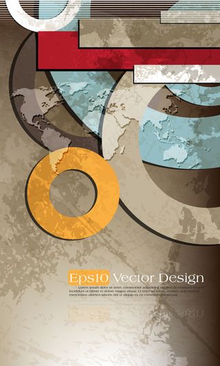 绚丽的色彩 03圆矢量