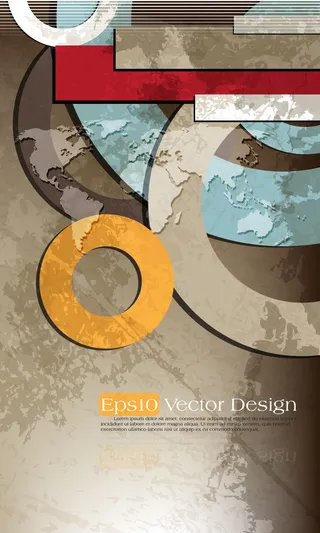 绚丽的色彩 03圆矢量