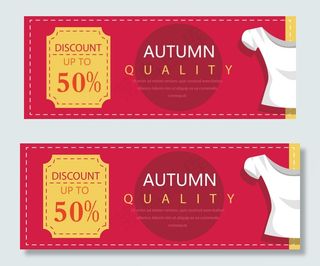 2017秋季服装促销特卖优惠券