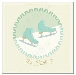 溜冰插图图片