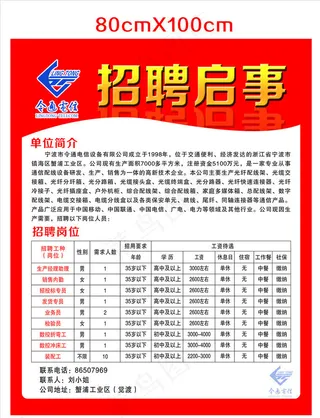 招聘海报图片