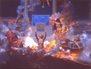 宗教神话人物油画写生