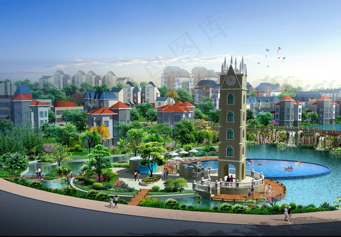小区建筑图片