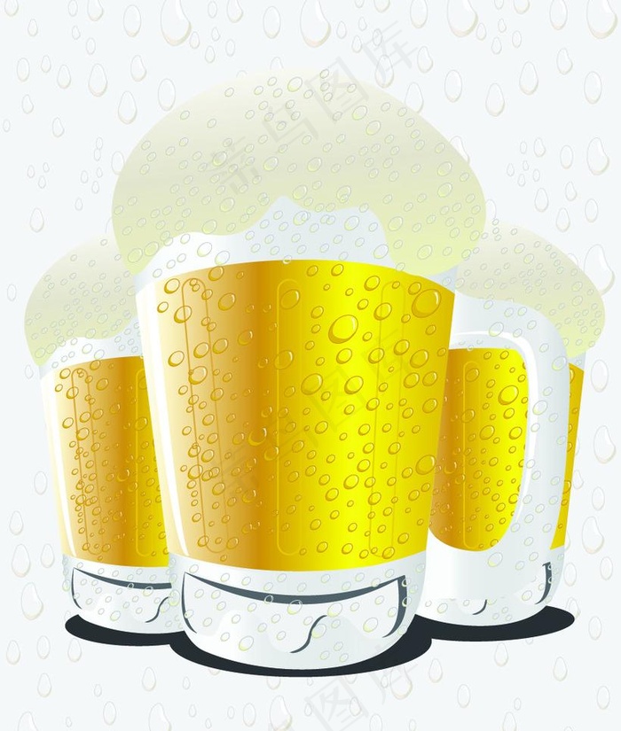 啤酒系列矢量素材图片eps,ai矢量模版下载