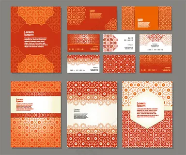 花纹底纹VIS设计矢量素材