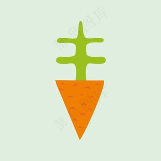 卡通胡萝卜插图