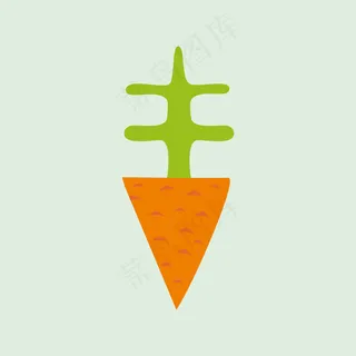 卡通胡萝卜插图