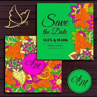 彩色花纹图案背景图片