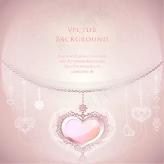 浪漫的婚礼背景矢量素材02