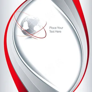 矢量科技时尚流线地球线条背景