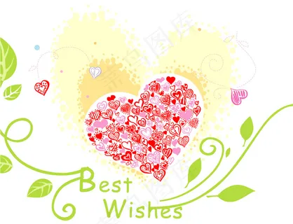 情人节爱心矢量图下载