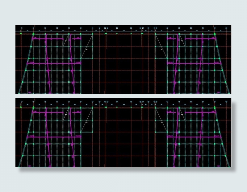 济南大学 地下层配筋图