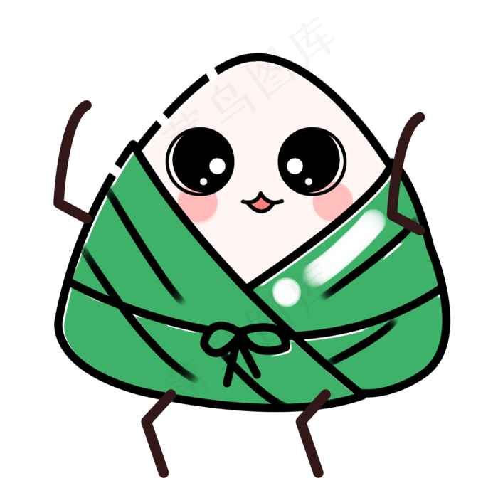 标题：端午节习俗小萌物粽子雀跃标题：端午节习俗小萌物粽子雀跃,免抠元素