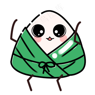 标题：端午节习俗小萌物粽子雀跃标题：端午节习俗小萌物粽子雀跃,免抠元素