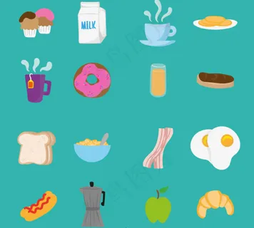 美味食物图标矢量图 美味食物图标矢量图