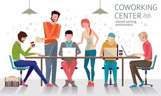 扁平化办公人物