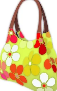 矢量女性提包图片