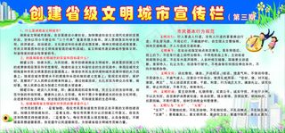 创省级文明城市宣传栏