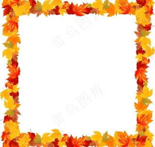 枫叶边框图片