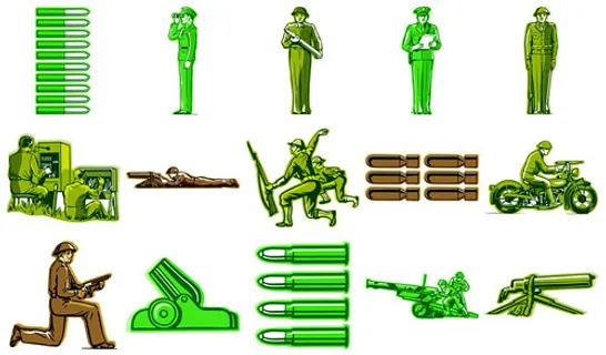 美国军事主题矢量素材