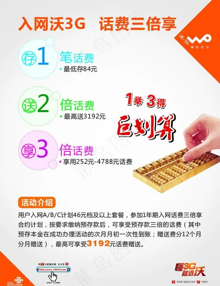 联通沃图片cdr矢量模版下载