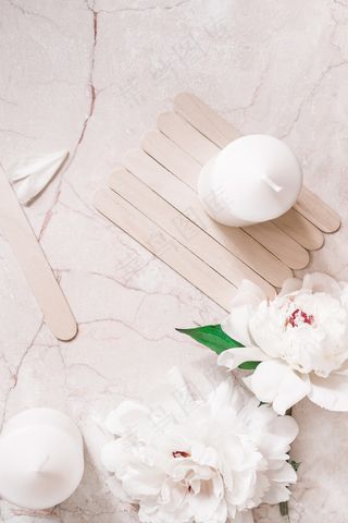 简约小清新文艺风插花静物摆拍背景