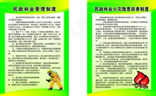 林业管理制度牌