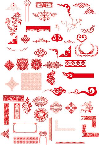 中国风创意花纹边框