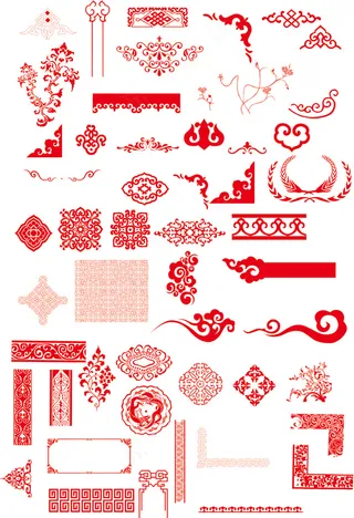 中国风创意花纹边框