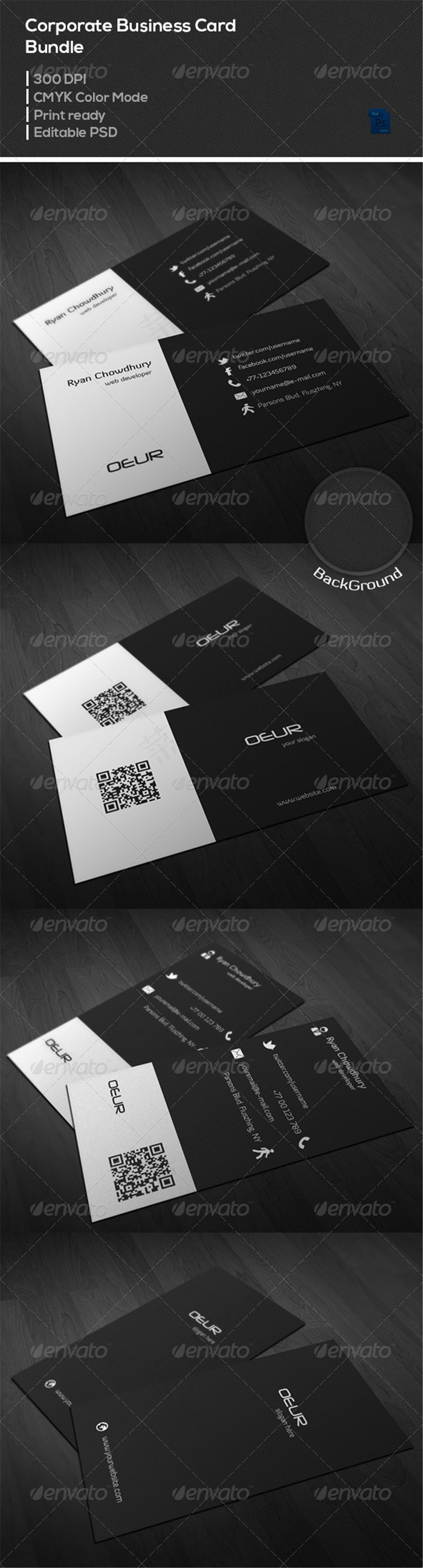 高端名片设计(675X1125(DPI:300))psd模版下载