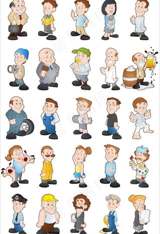 卡通矢量人物图片