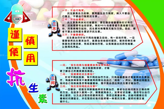 谨慎使用抗生素(4252X2835(DPI:72))psd模版下载