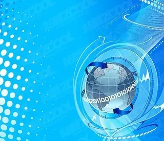 技术地球主题插画矢量素材