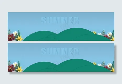 蓝背景海报图片