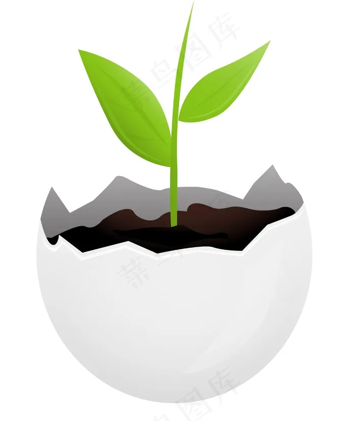 生长的植物eps,ai矢量模版下载