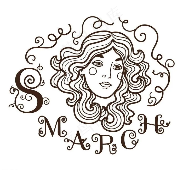 38妇女节图片eps,ai矢量模版下载