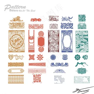 中国风古典 花纹图案图片