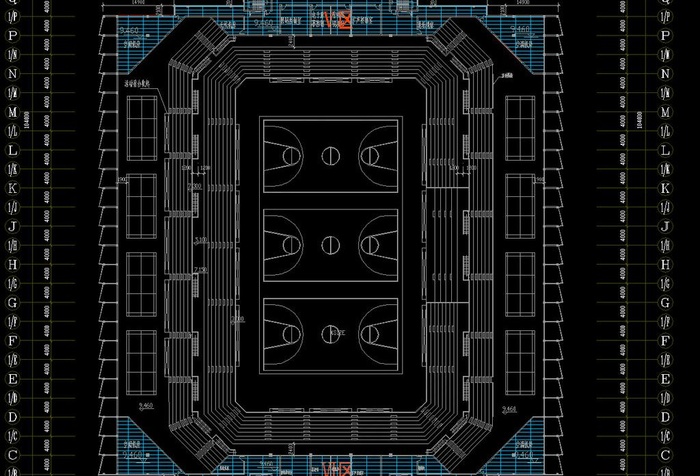 赛后9 46米标高层平面防火分区示...
