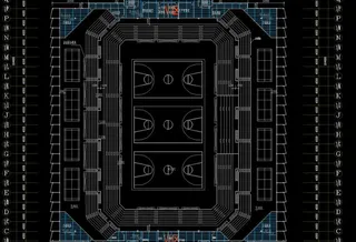 赛后9 46米标高层平面防火分区示...
