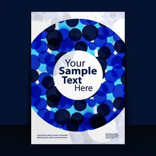 矢量炫彩时尚封面设计素材背景