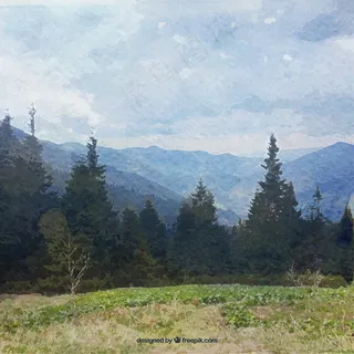 手绘现实景观 手绘现实景观