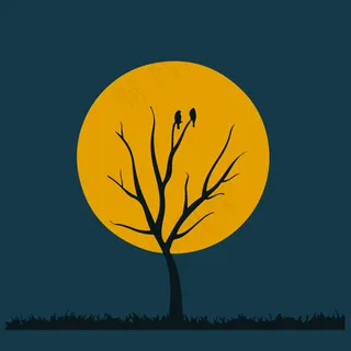 印花矢量图 植物 卡通植物 树 动物 免费素材