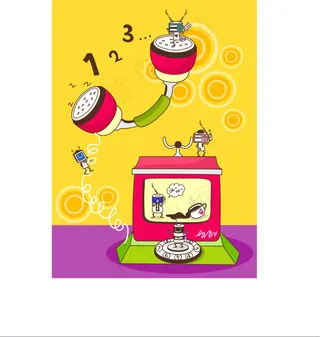 矢量插画老式电话高清源文件下载