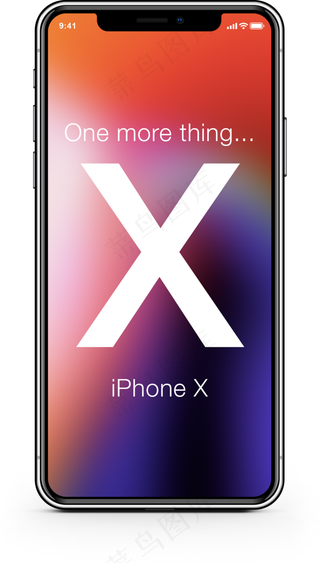时尚全面屏iPhoneX产品实物,免抠元素