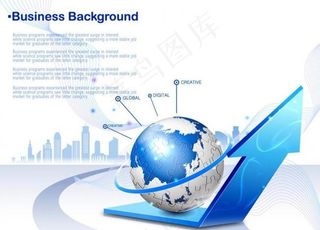 商务背景 商业底图 动感插画图片