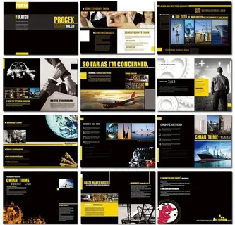 欧洲企业画册设计PSD素材