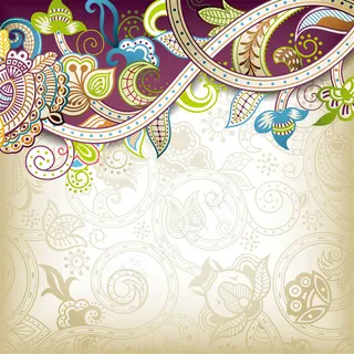 花卉背景边框图片