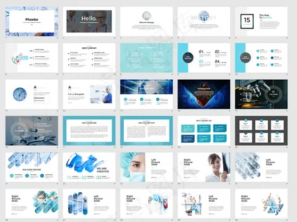 2018医院PPT模板医疗医药PP...