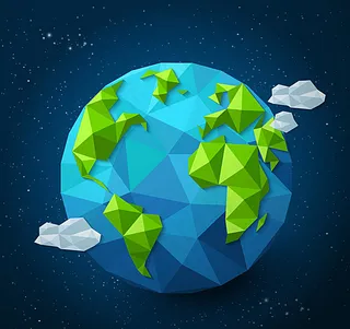 创意蓝色地球图片