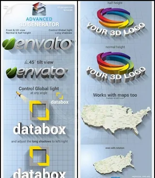 超酷的字体和图形3D效果PS动作